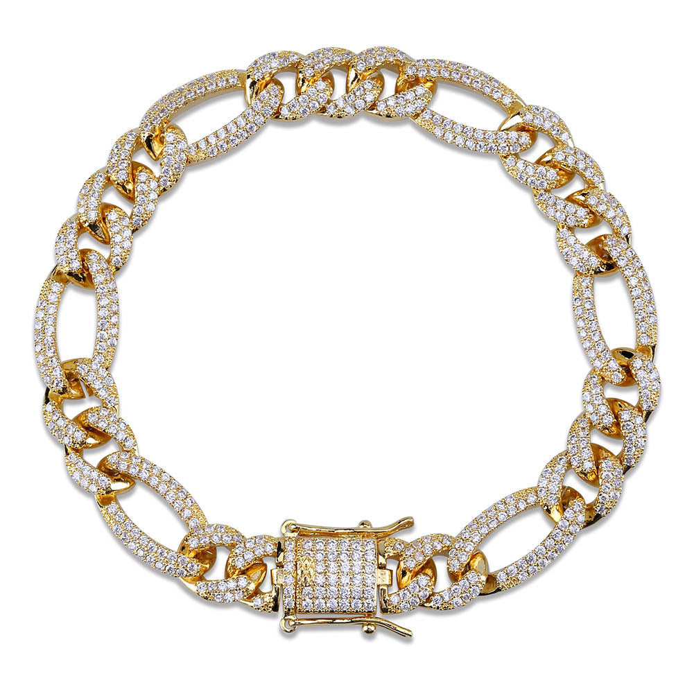 Iced Out 3 to 1 Cuban Link Bracelet - DATNEWDRIP