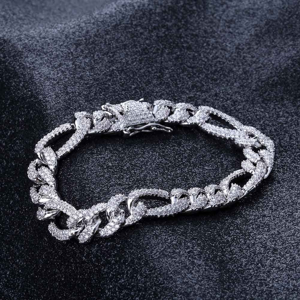Iced Out 3 to 1 Cuban Link Bracelet - DATNEWDRIP