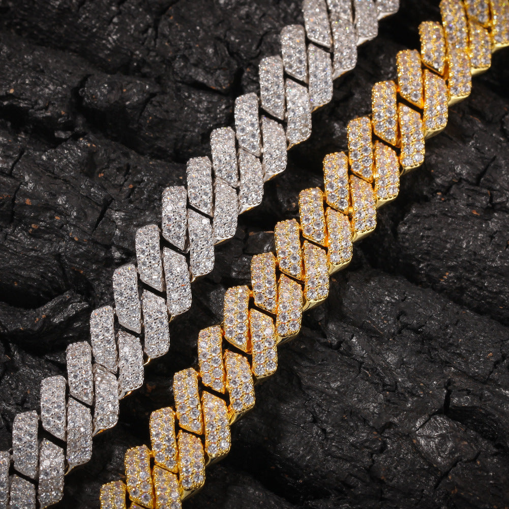 Iced Out Squared Cuban Link Bracelet - DATNEWDRIP