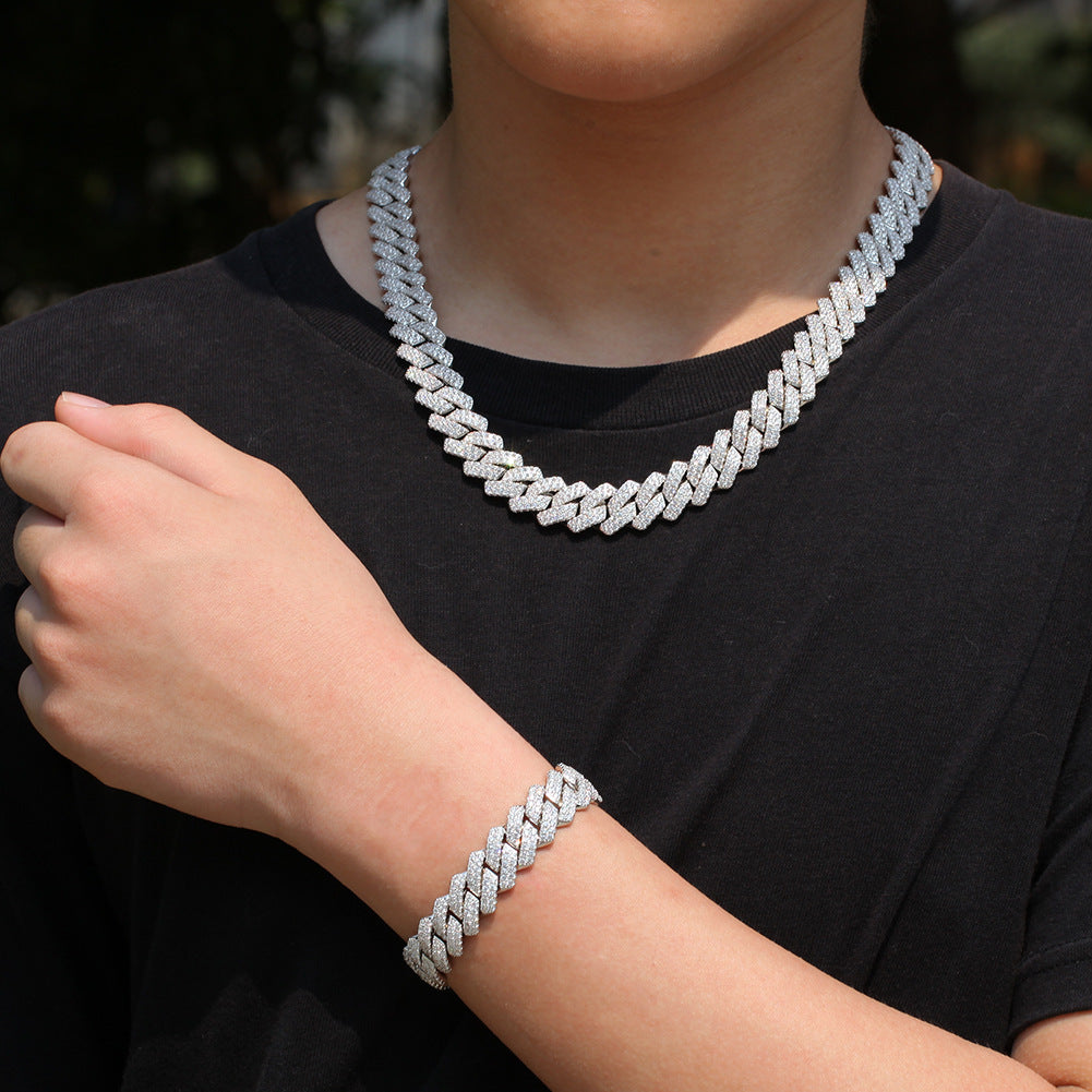 Iced Out Squared Cuban Link Bracelet - DATNEWDRIP