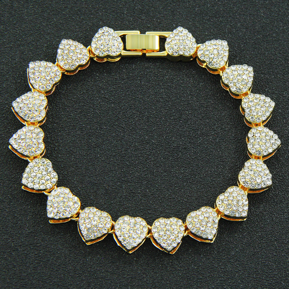 Iced Out Heart Shaped Chain