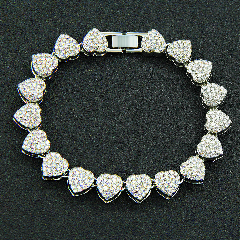 Iced Out Heart Shaped Chain