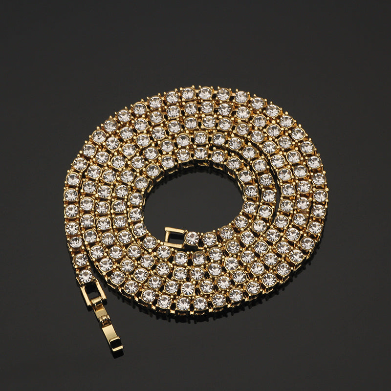 Iced Out Large Multi Color Gem Tennis Chain - DATNEWDRIP