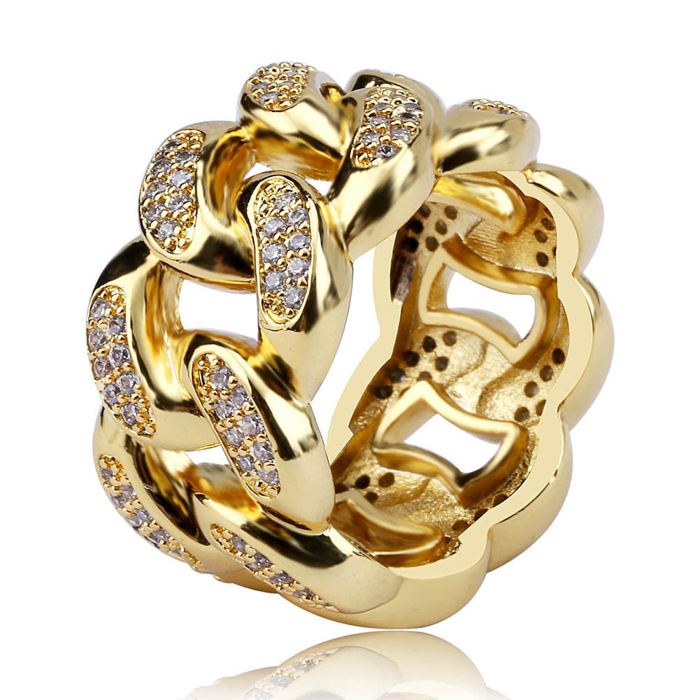 Iced Out Cuban Link Ring - DATNEWDRIP