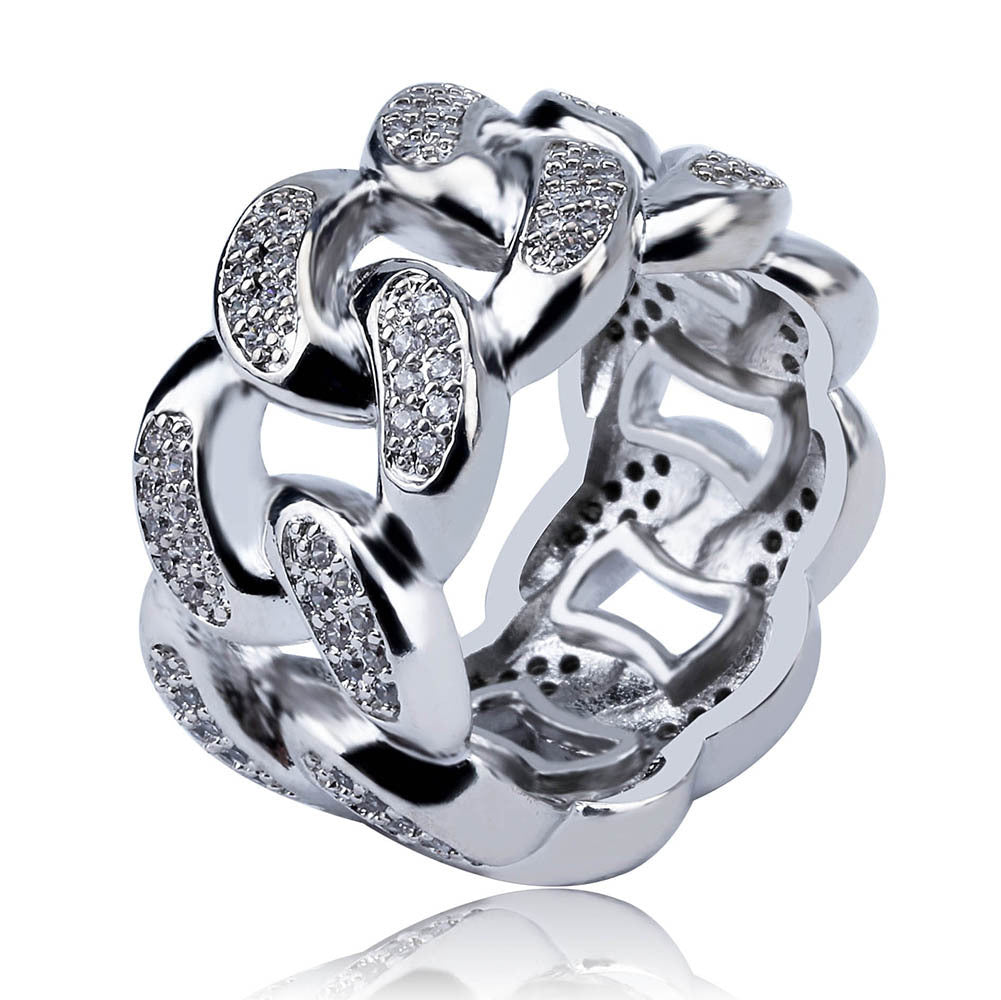 Iced Out Cuban Link Ring - DATNEWDRIP