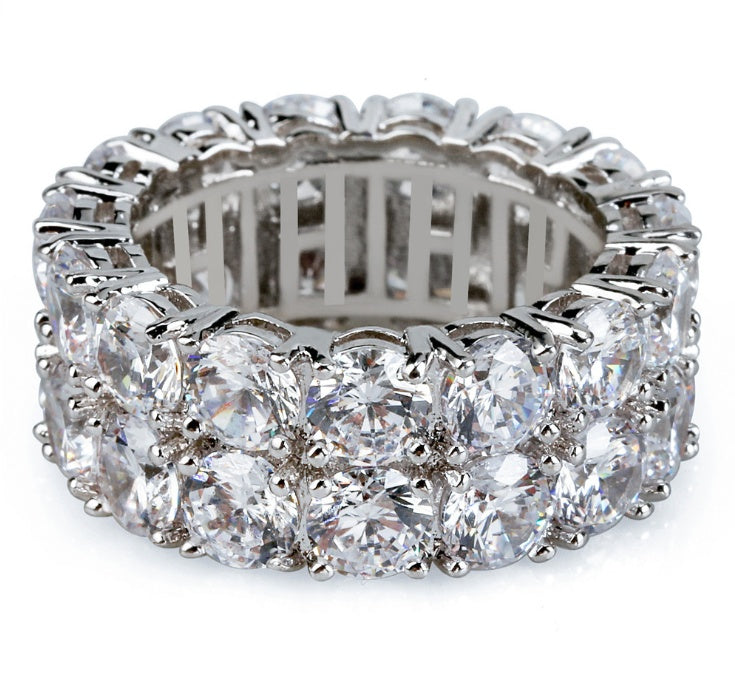 Iced Out Double Row Ring - DATNEWDRIP