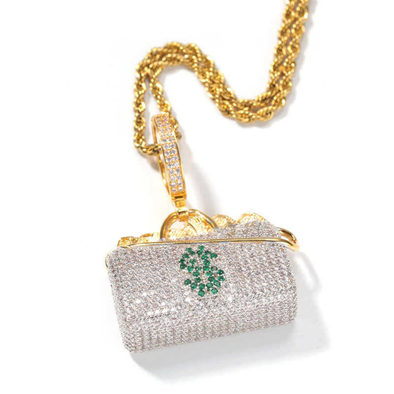 Iced Out Middle Finger Pendant - DATNEWDRIP