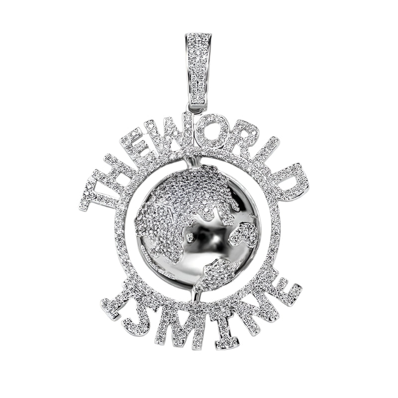 Iced Out The World Is Mine Pendant - DATNEWDRIP