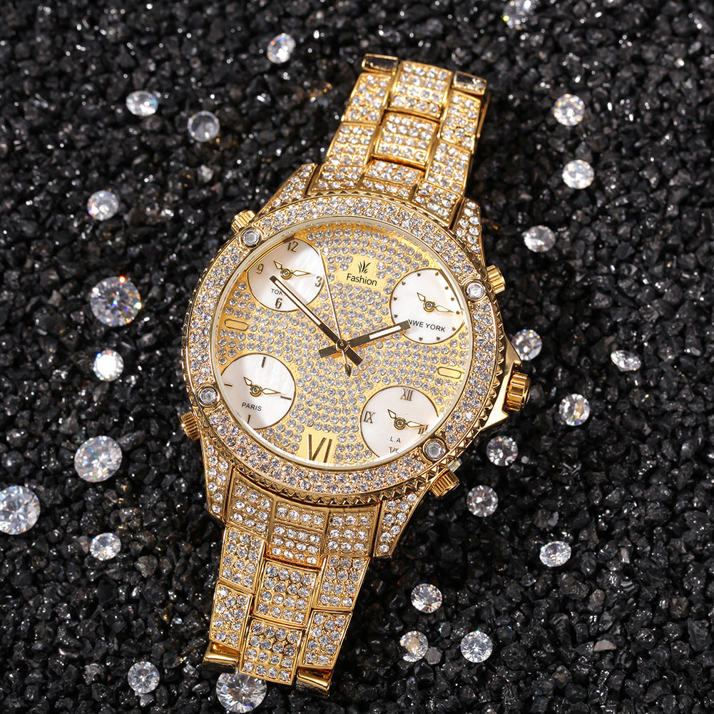 Iced Out 4 Corners Of The World Watch - DATNEWDRIP