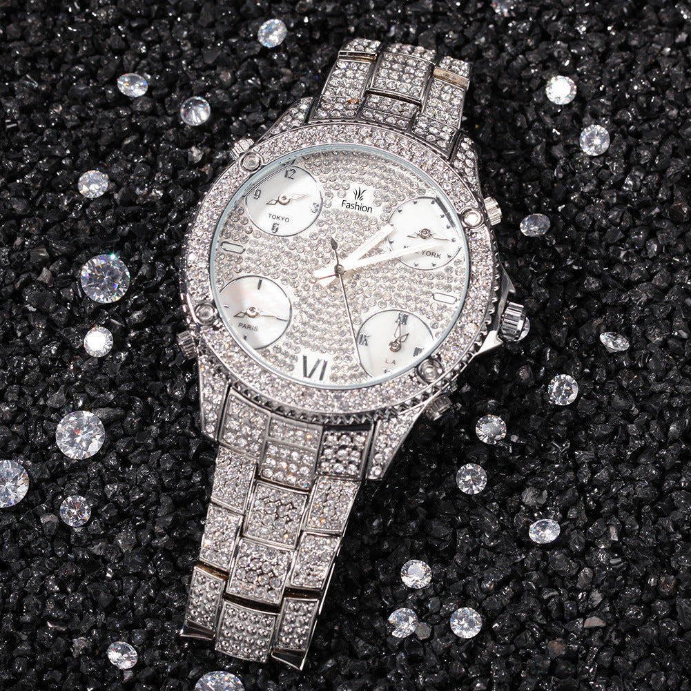 Iced Out 4 Corners Of The World Watch - DATNEWDRIP