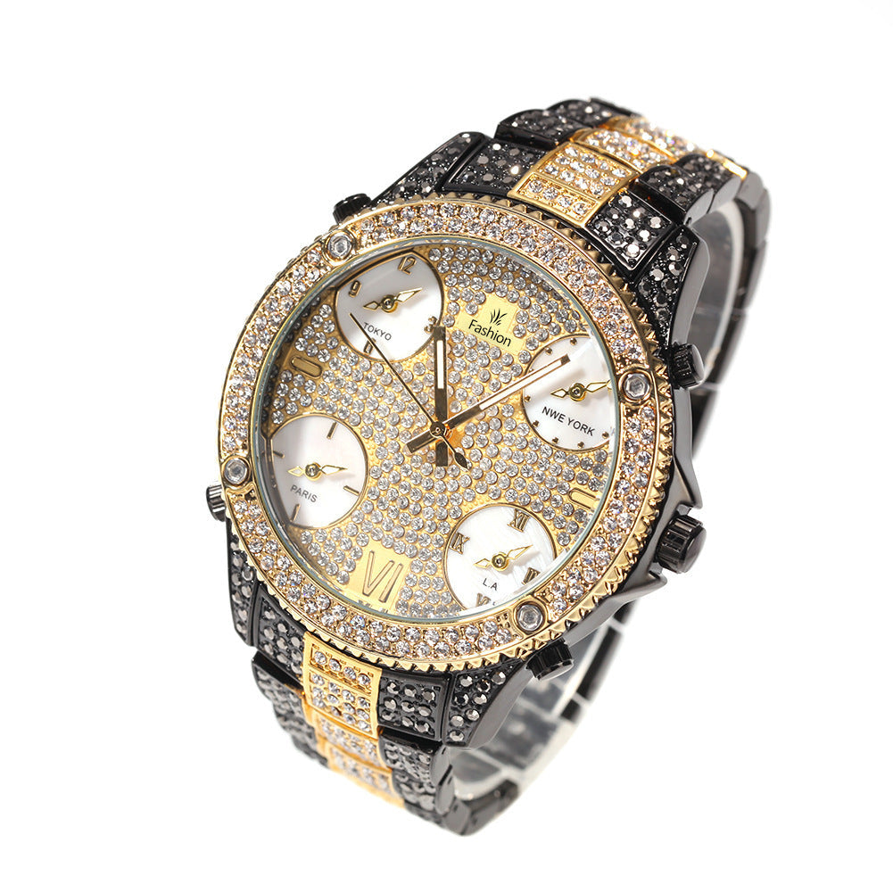 Iced Out 4 Corners Of The World Watch - DATNEWDRIP