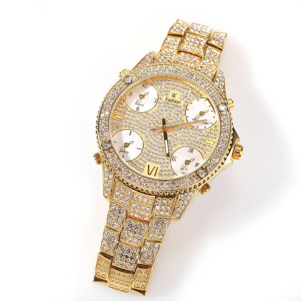 Iced Out 4 Corners Of The World Watch - DATNEWDRIP