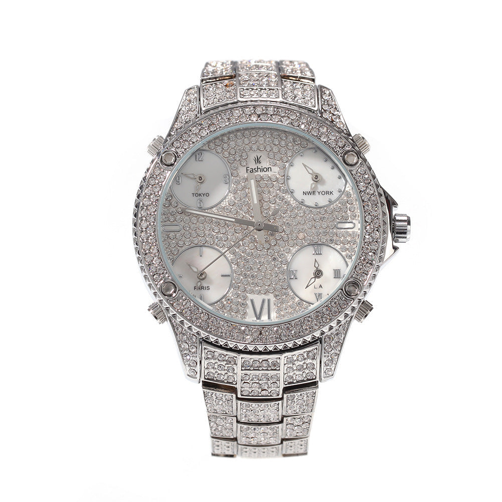Iced Out 4 Corners Of The World Watch - DATNEWDRIP