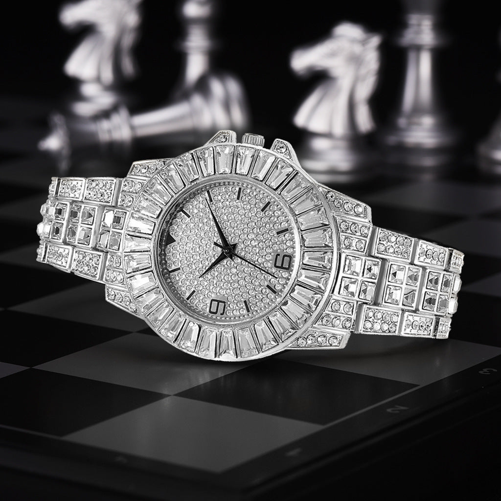 Iced Out Baguette Lined Face Watch - DATNEWDRIP