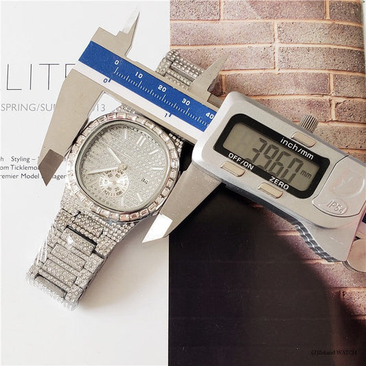 Iced Out Emerald Edge Watch