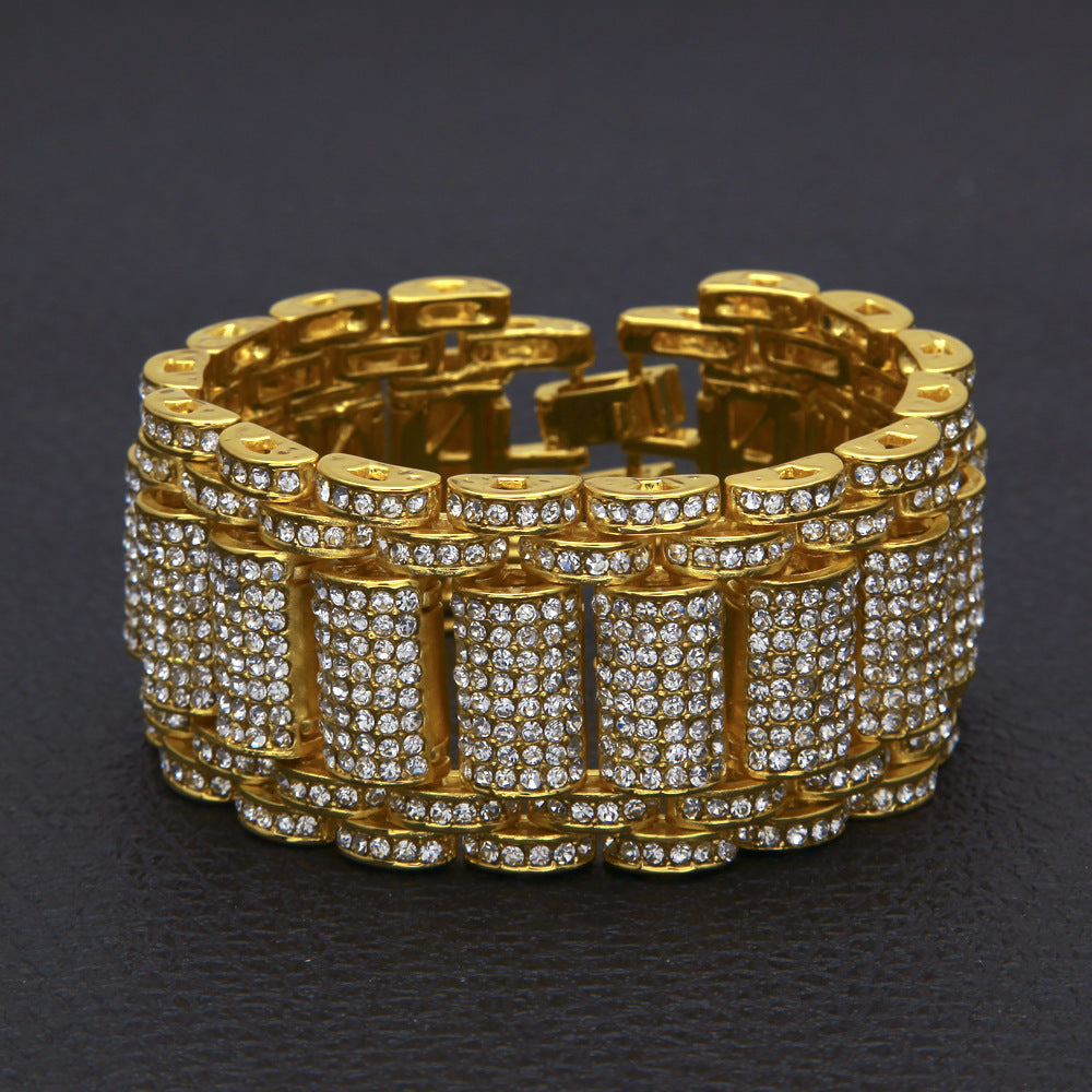 Iced Out Exaggerated Tank Bracelet - DATNEWDRIP