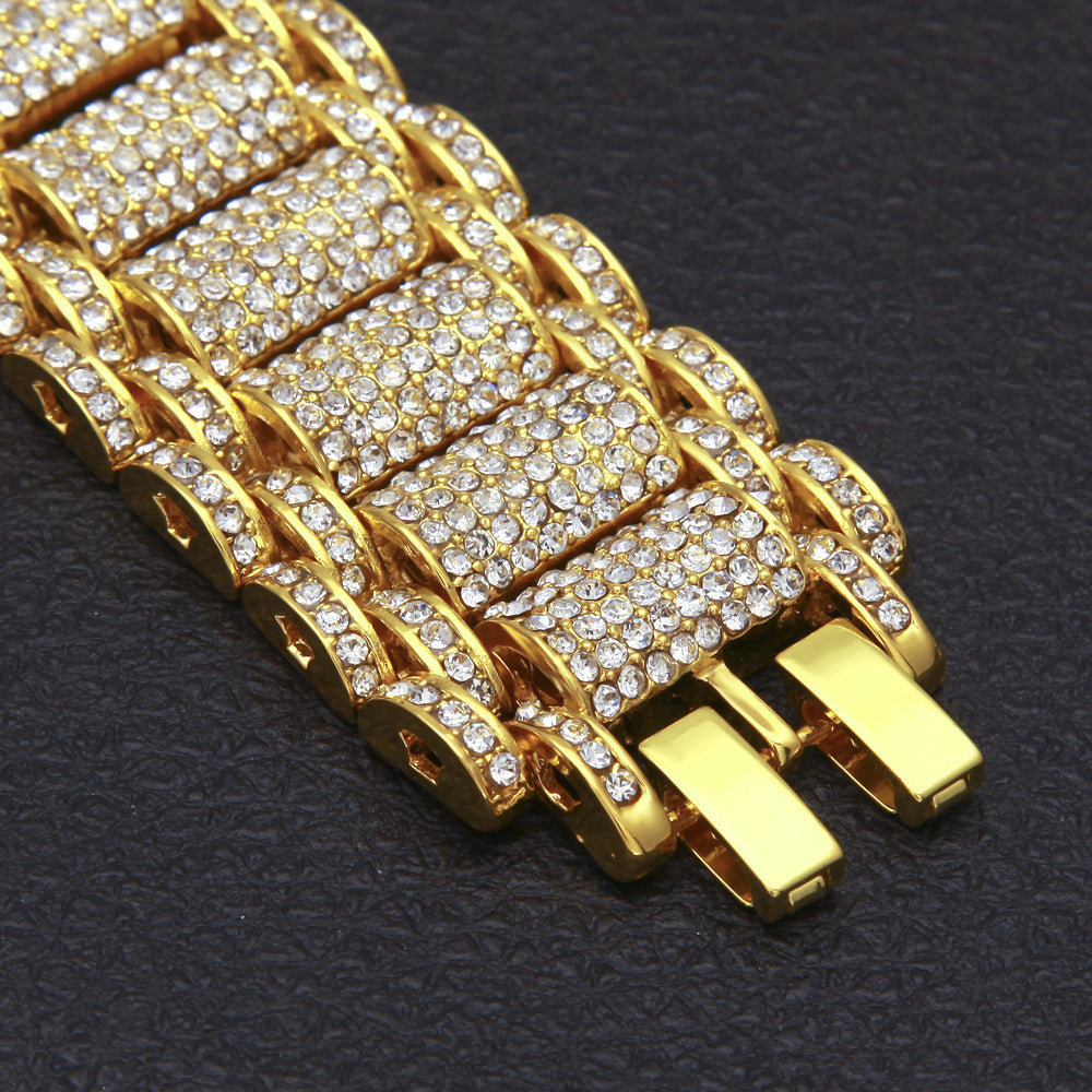 Iced Out Exaggerated Tank Bracelet - DATNEWDRIP
