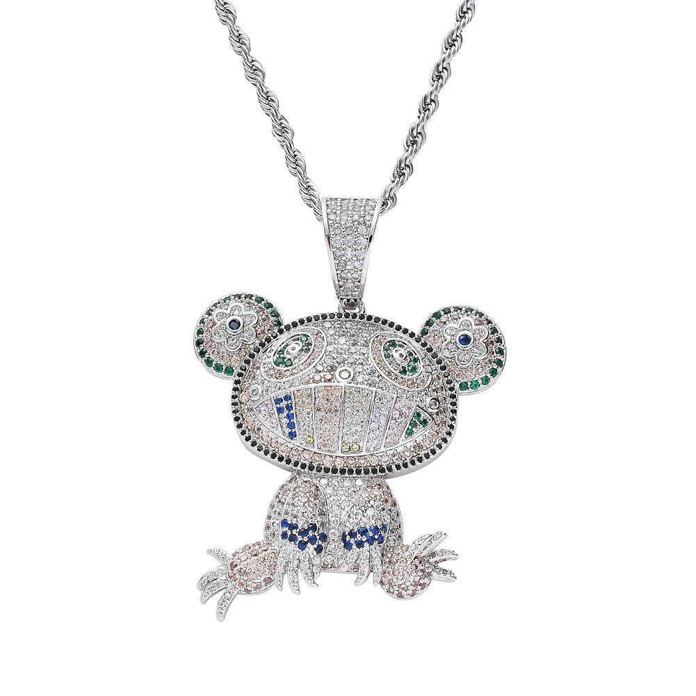 Iced Out Happy Frog Pendant - DATNEWDRIP