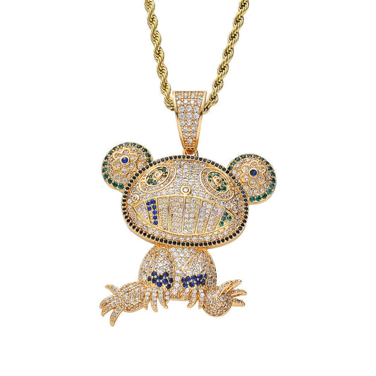 Iced Out Happy Frog Pendant - DATNEWDRIP