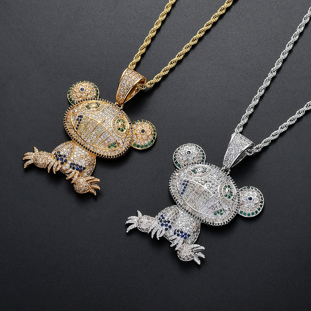Iced Out Happy Frog Pendant - DATNEWDRIP