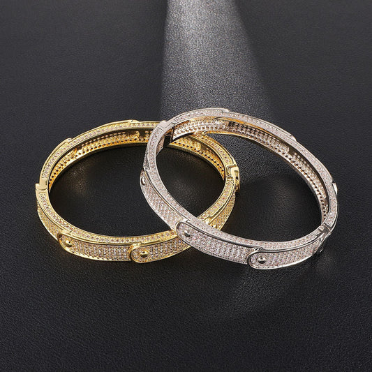 Iced Out Overlapping Bling Bracelet - DATNEWDRIP