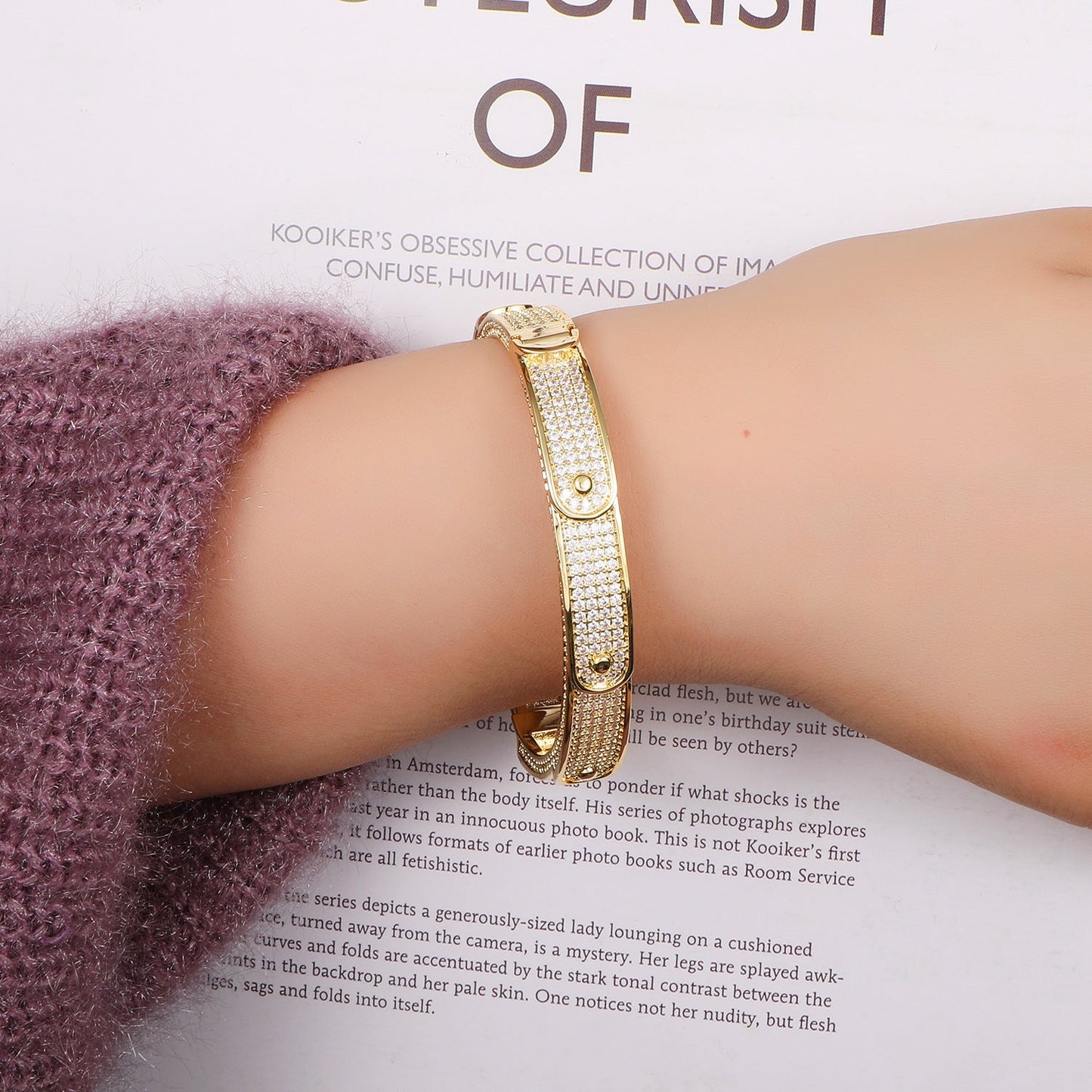 Iced Out Overlapping Bling Bracelet - DATNEWDRIP