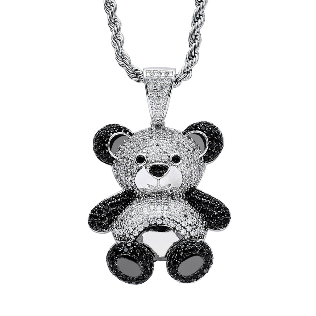 Iced Out Treasure Panda Pendant - DATNEWDRIP