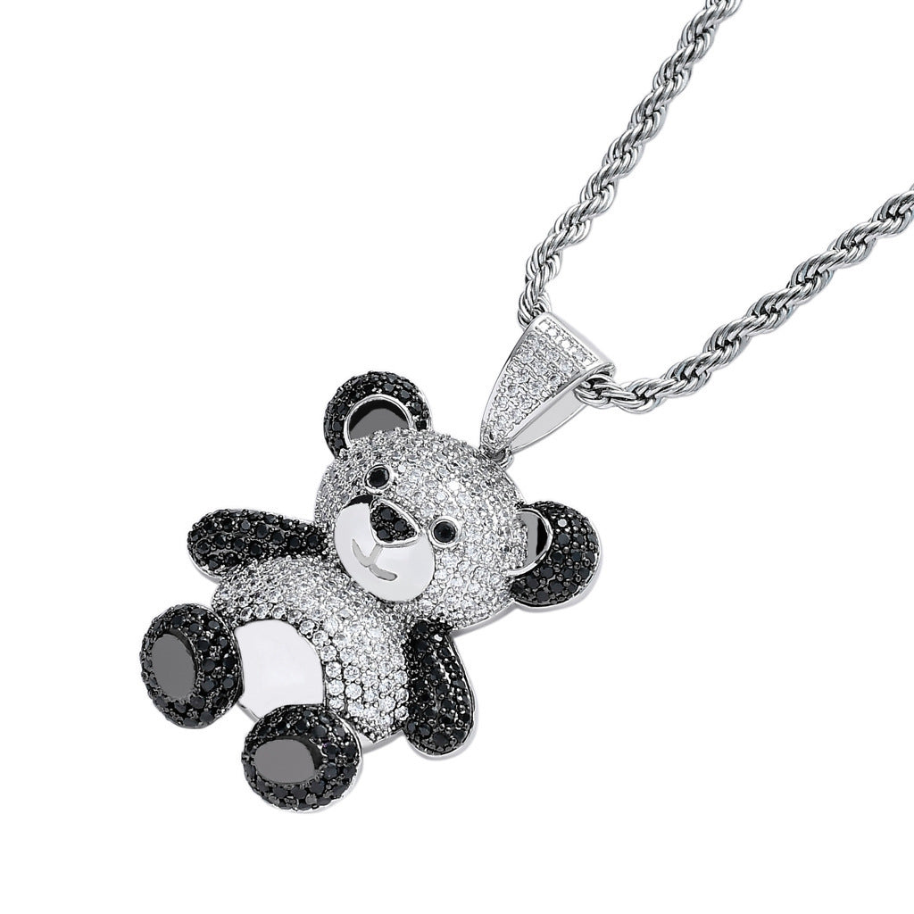 Iced Out Treasure Panda Pendant - DATNEWDRIP