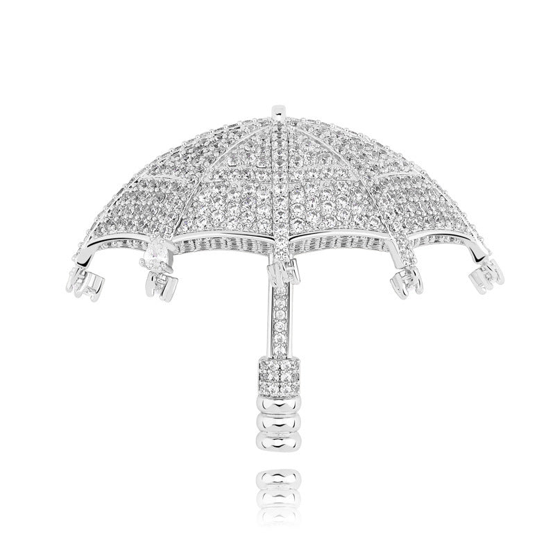 Iced Out Umbrella Pendant