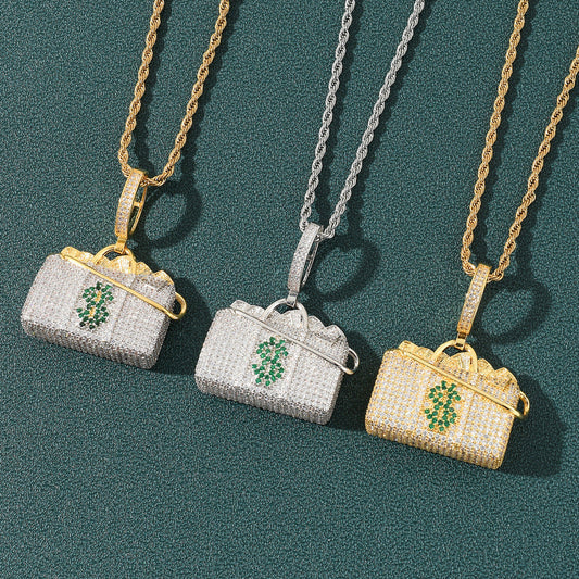 Iced Out Wallet Pendant - DATNEWDRIP