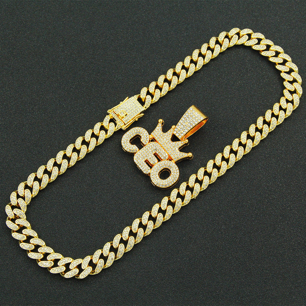 Iced Out CEO Crown Pendant