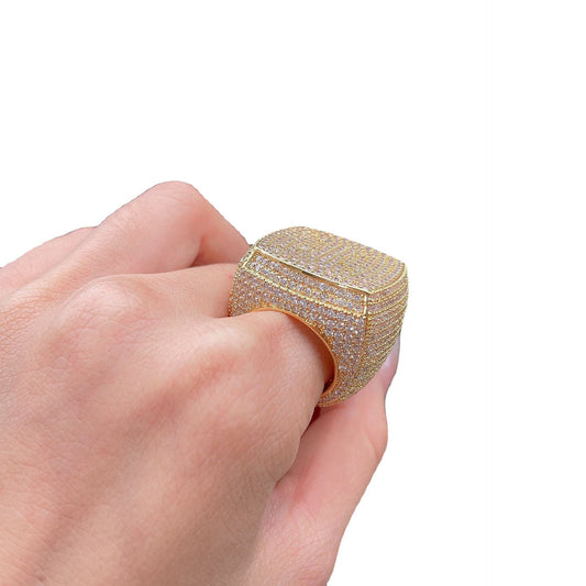 Iced Out Oversized Square Ring