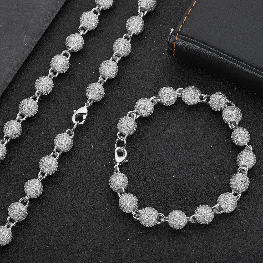 Iced Out Ball Bead Chain - DATNEWDRIP