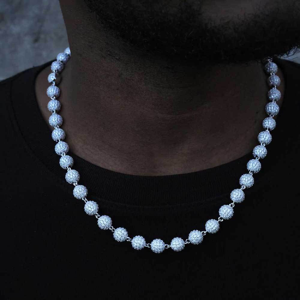 Iced Out Ball Bead Chain - DATNEWDRIP
