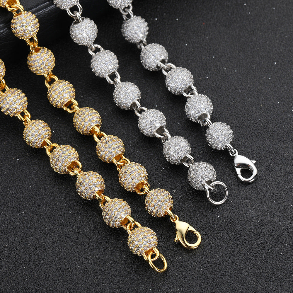 Iced Out Ball Bead Chain - DATNEWDRIP