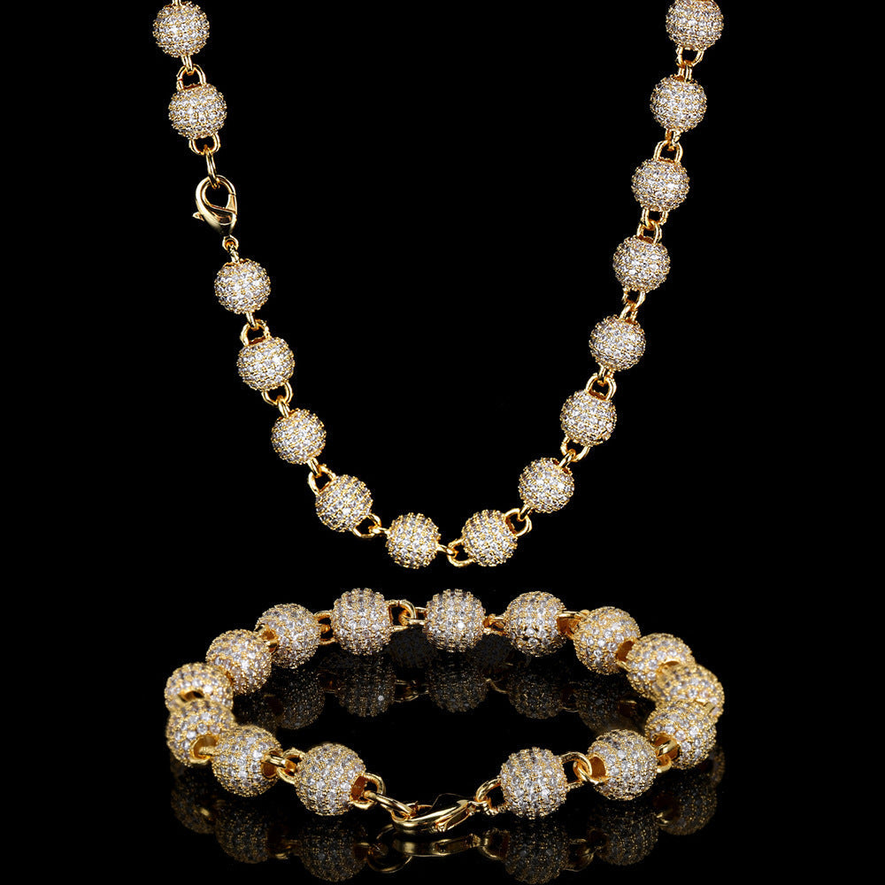 Iced Out Ball Bead Chain - DATNEWDRIP