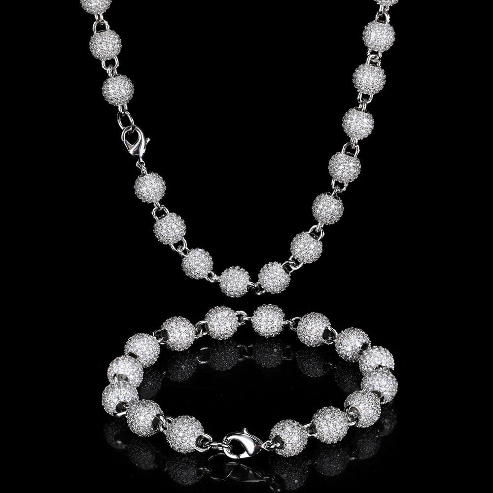 Iced Out Ball Bead Chain - DATNEWDRIP
