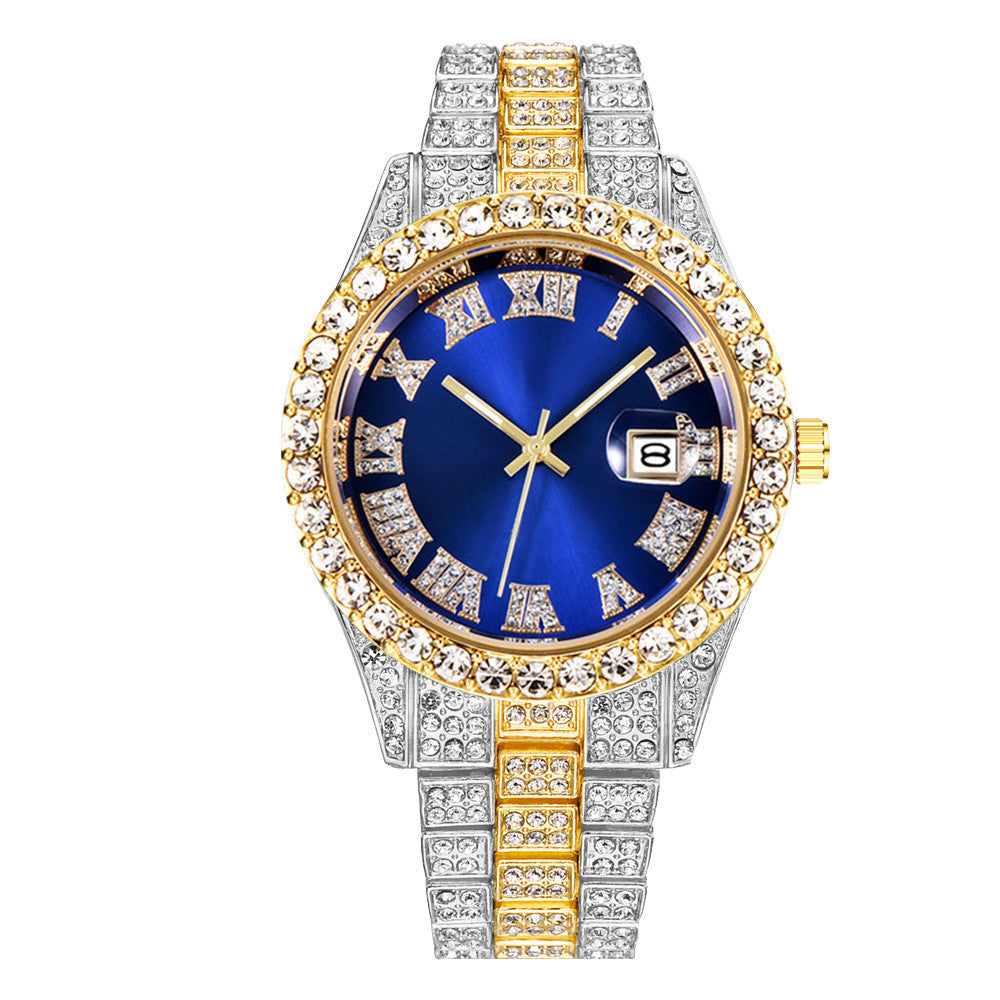Iced Out Frosted Numerals Watch