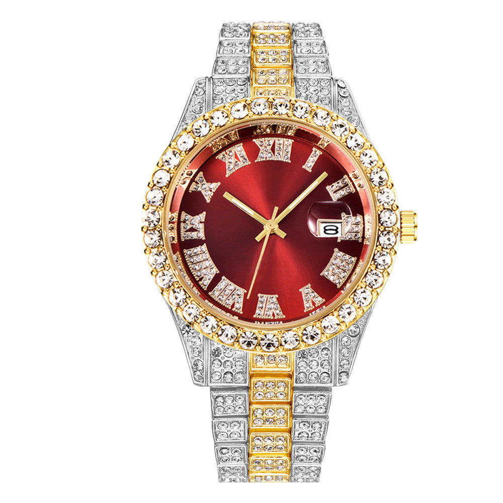 Iced Out Frosted Numerals Watch