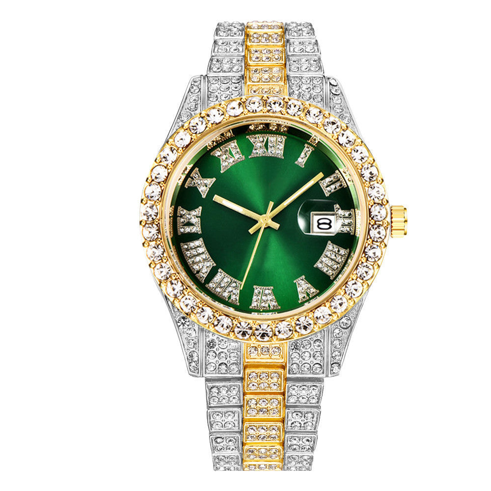 Iced Out Frosted Numerals Watch