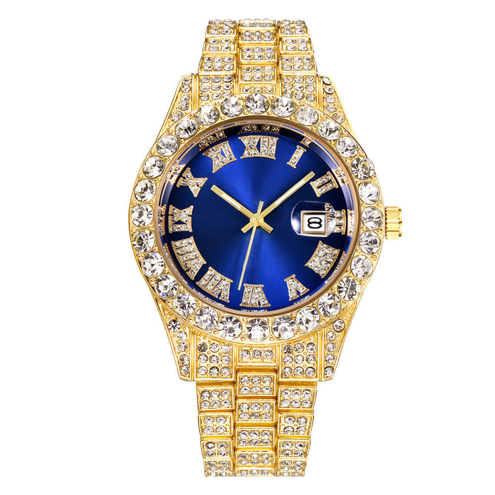 Iced Out Frosted Numerals Watch
