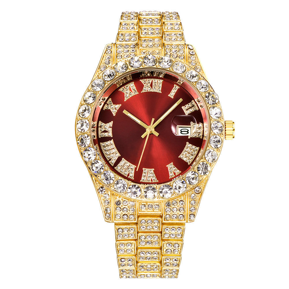 Iced Out Frosted Numerals Watch
