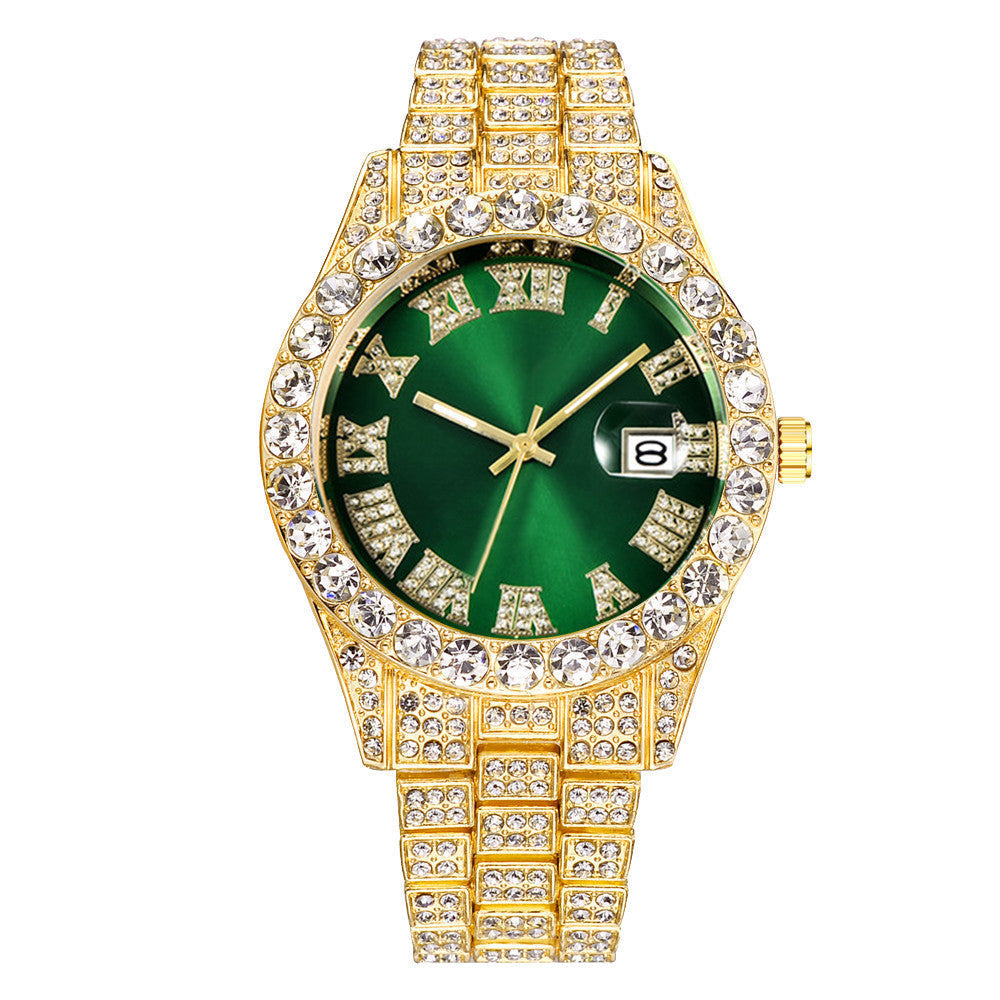 Iced Out Frosted Numerals Watch