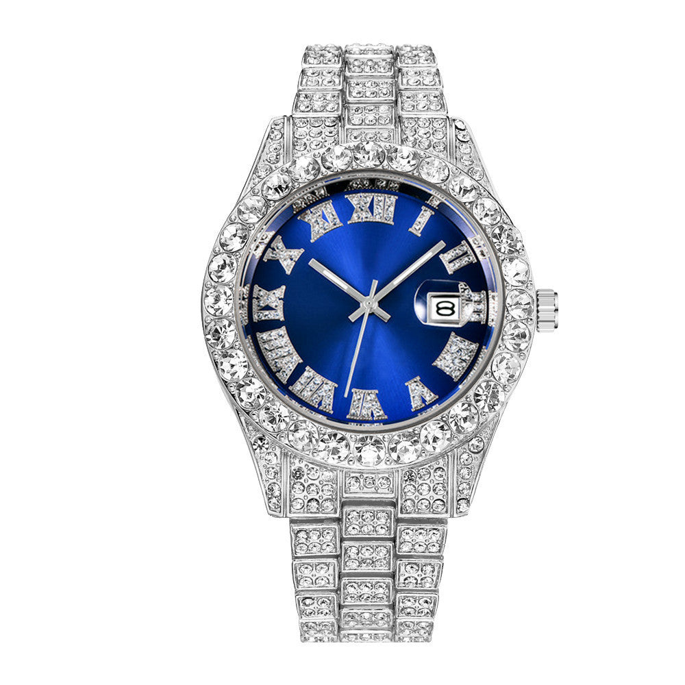 Iced Out Frosted Numerals Watch