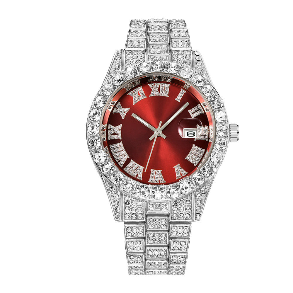 Iced Out Frosted Numerals Watch
