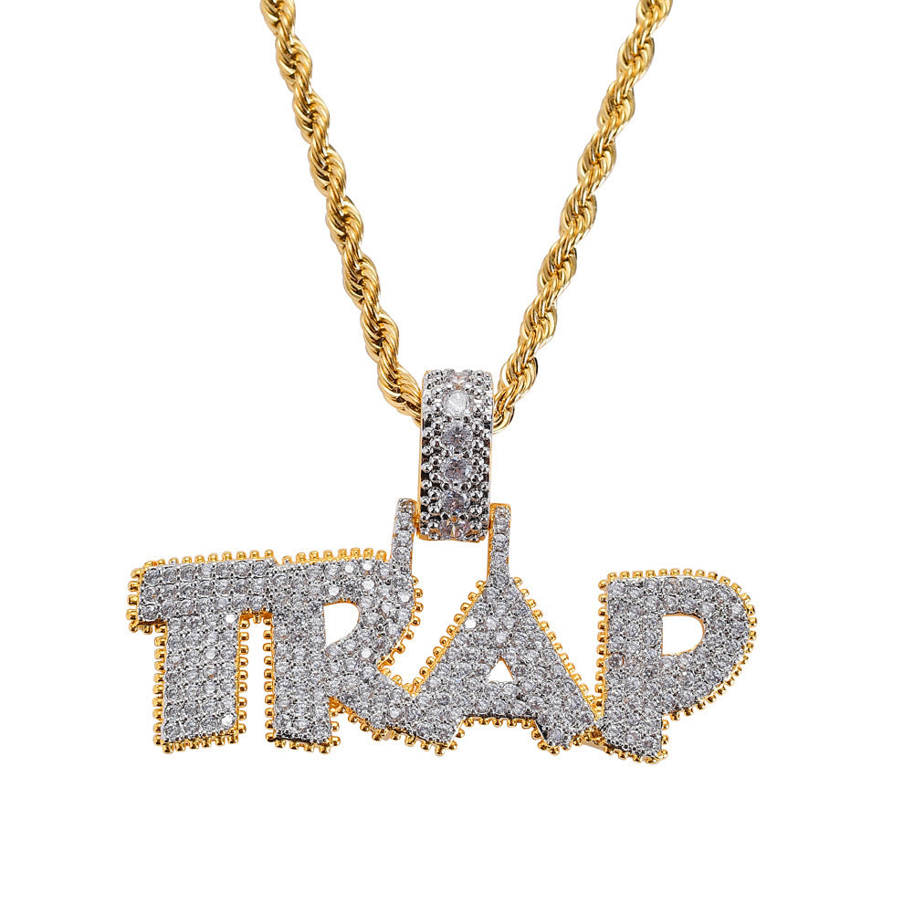 Iced Out TRAP Pendant - DATNEWDRIP