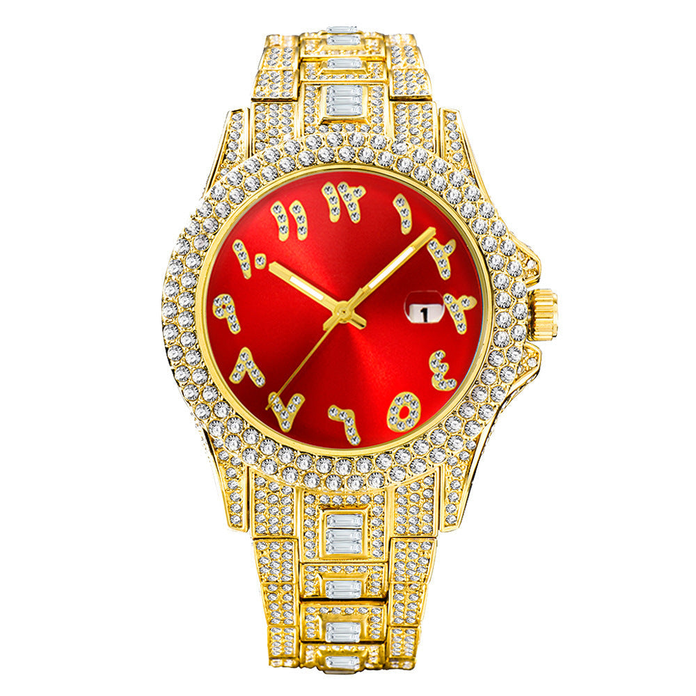 Iced Out Frosty Face Watch