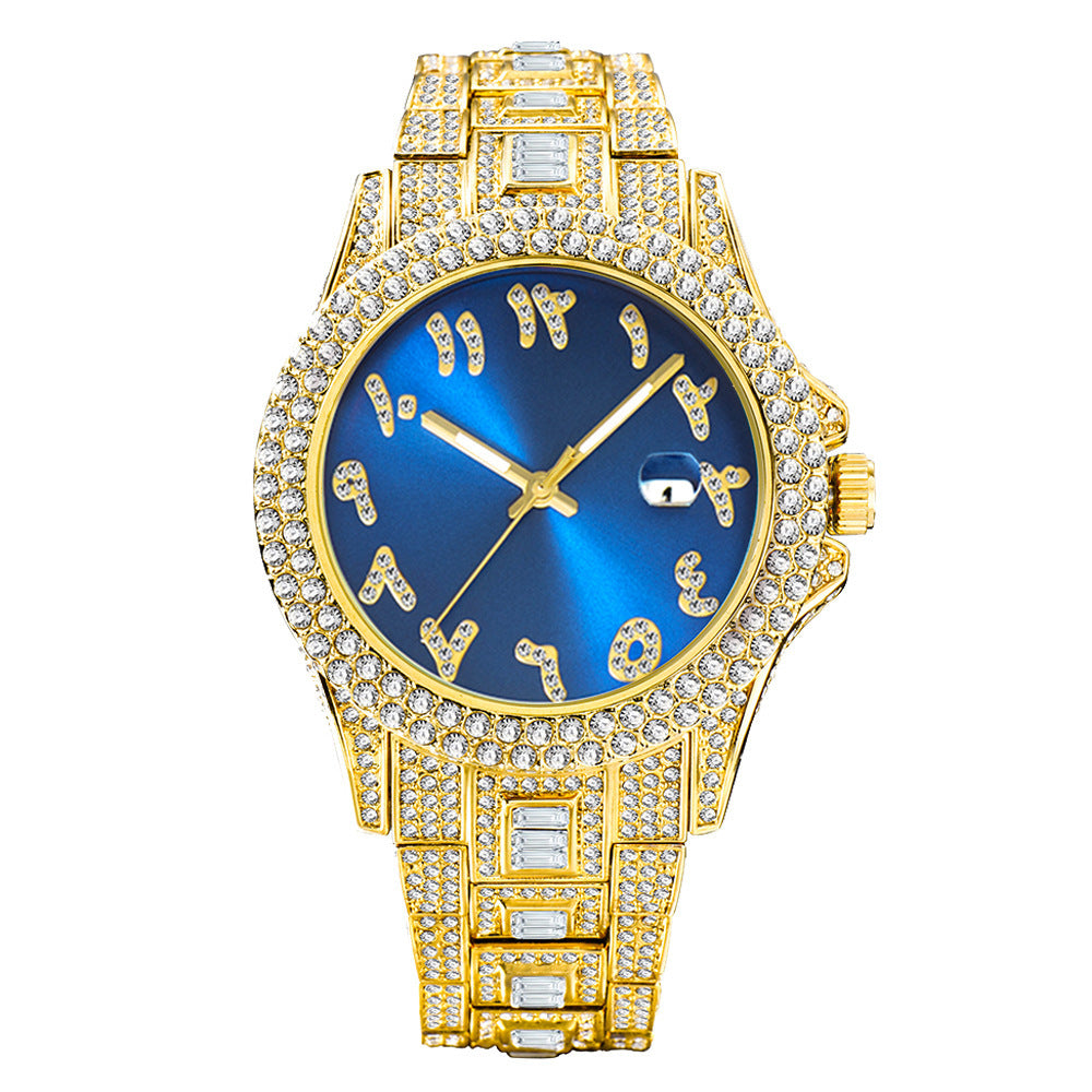 Iced Out Frosty Face Watch