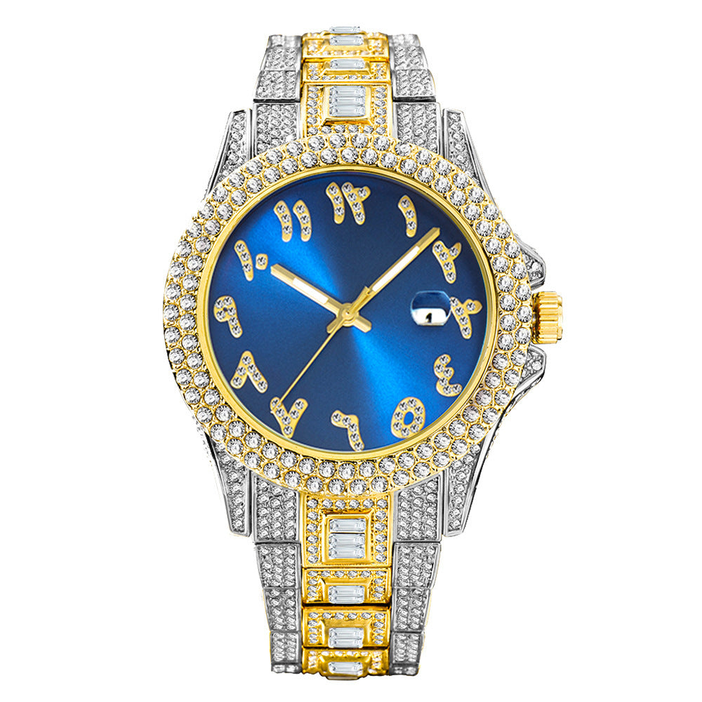 Iced Out Frosty Face Watch