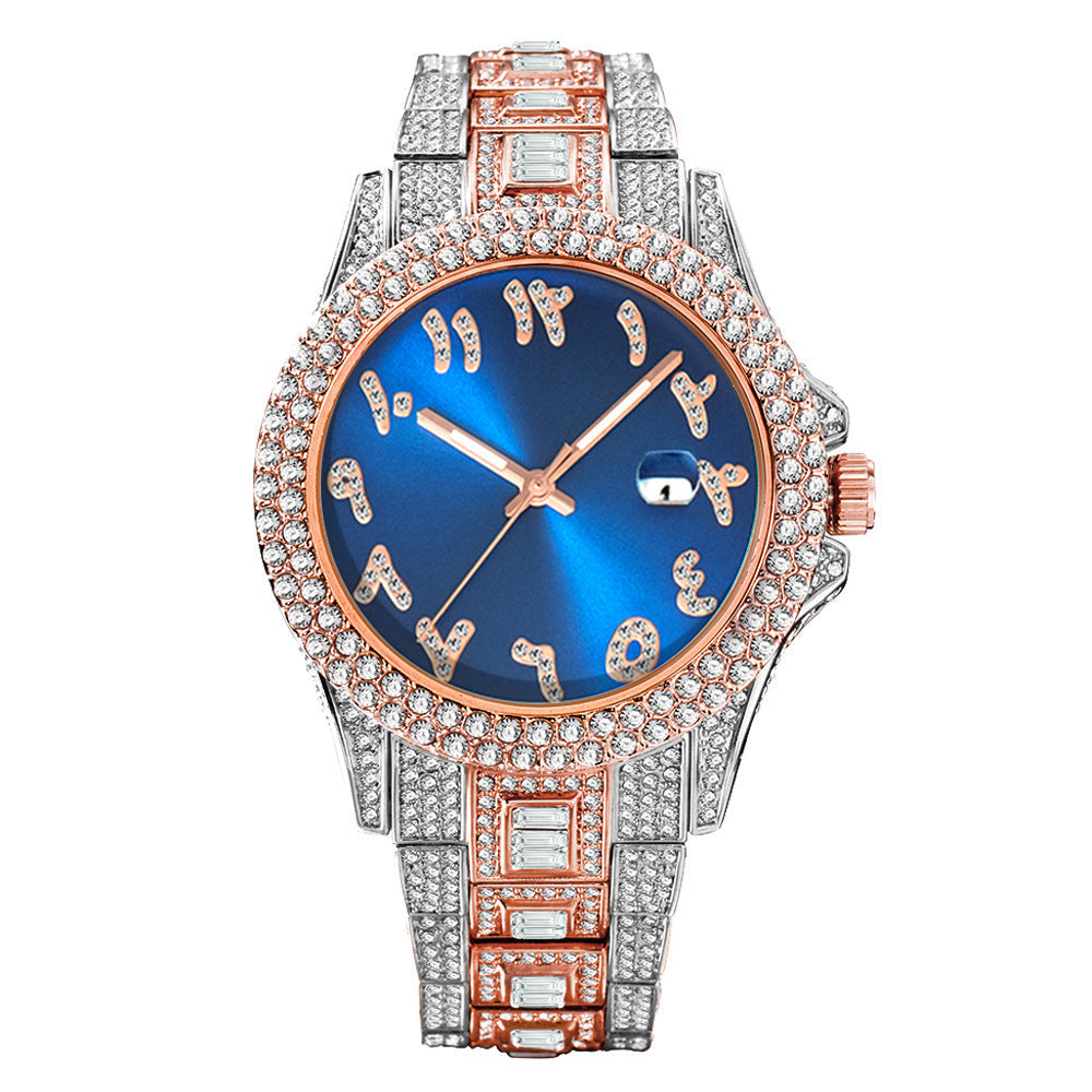 Iced Out Frosty Face Watch